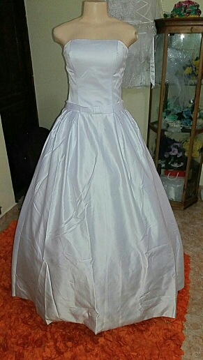 NIXUANYUAN 2017 New Elegant Bridal Gowns Scoop Ivory White Satin Princess Wedding Dresses 2017 A Line vestido de noiva 2016