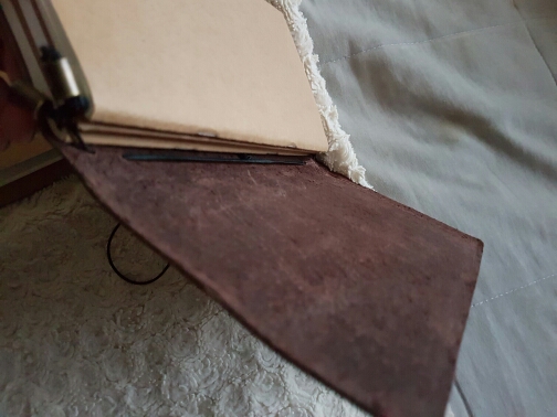 Genuine leather bound notebook  travel journal handmade memory green vintage style loose leaf journal school supplies notebook