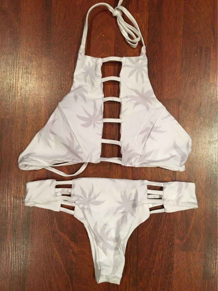 BANDEA Sexy High Neck Swimwear Reversible Bikini Beach Swimsuit Bathing Suit Strappy Bikini Brazilian Maillot De Bain Halter 