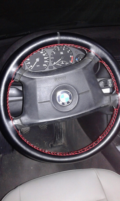 2016 Hot Sale Universal Genuine Leather Cowhide DIY Car Steering Wheel Cover Case With Needles and Thread Car Cover
