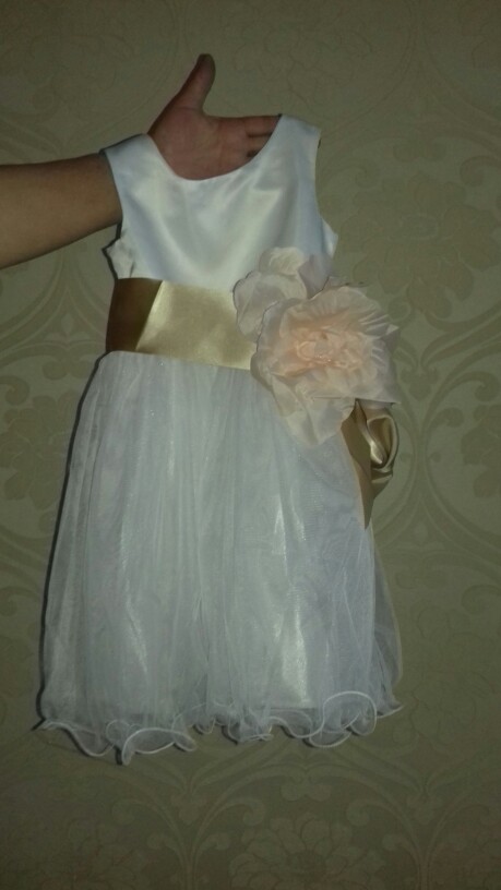 Flower Girl Petals Dress Children Bridesmaid Toddler Elegant Dress Pageant Wedding Bridal Dress