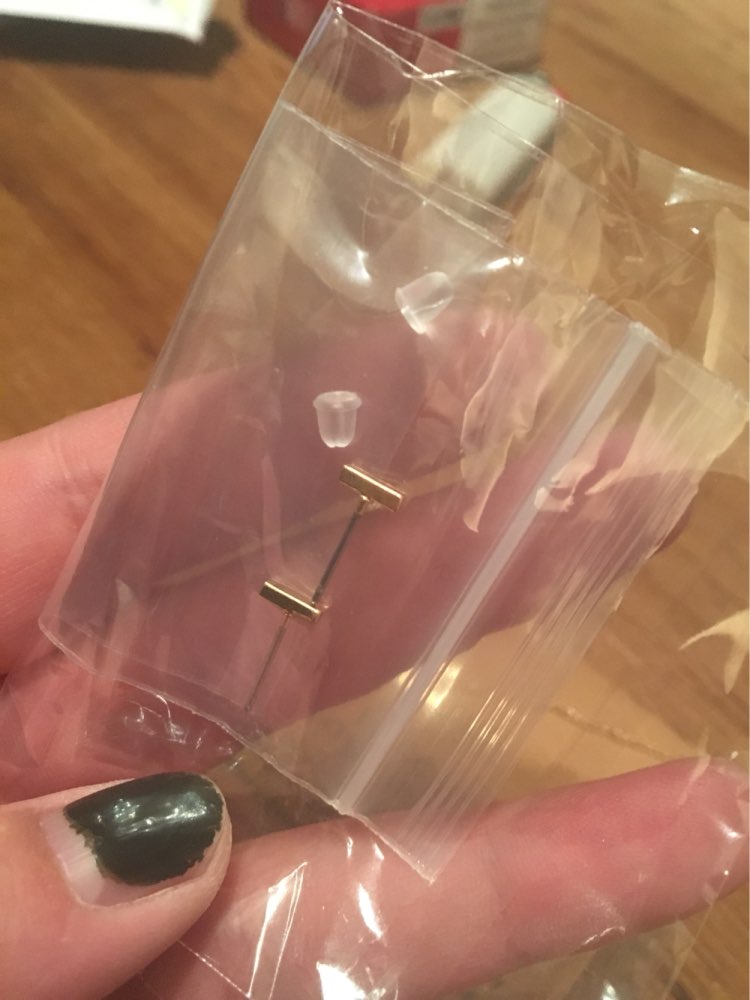 E119  Free shipping Brief stick Studs Earrings  wholesale 0.6cm/1.2cm/2cm