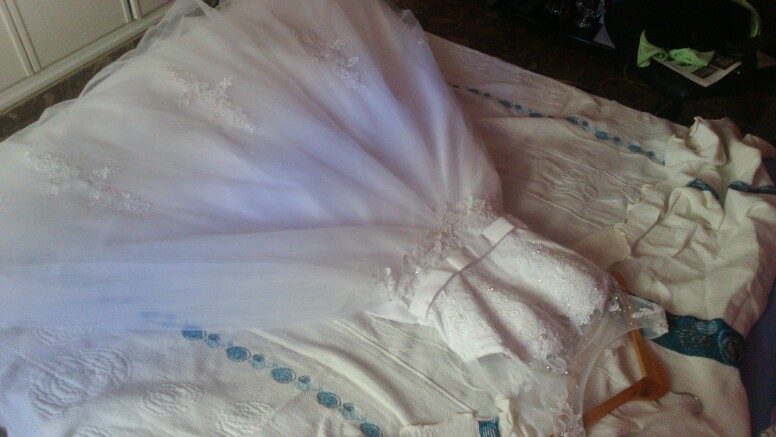 Organza Lace  Floor-Length  Ball Gown Wedding dress Chapel Train  Lace up  Beading  Bridal Gown Custom made
