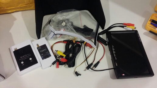 FPV Combo system 5.8Ghz 600mw Transmitter Receiver No blue monitor for xiao yi camera Gopro SJ4000 QAV250 DJI Phantom Quadcopter