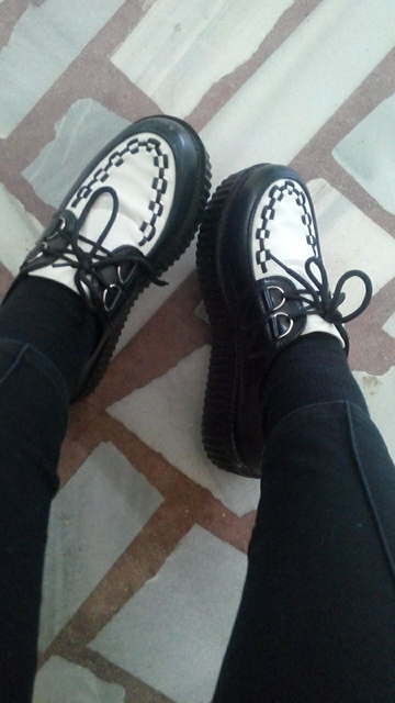 Creepers Shoes Woman zapatos mujer 2016 hot Casual Vintage plus size creepers platform shoes women Flats Shoes Women Size 35-41