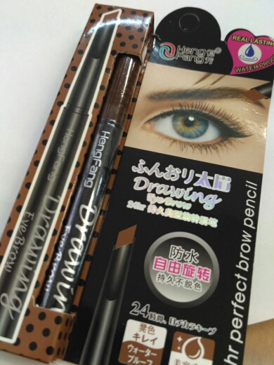 Waterproof Automatic Eyebrow Pencils 24 Hours Long-Lasting 3 Color Drawing Eye Enhancer 0.5g Makeup Brand HengFang  #H6502