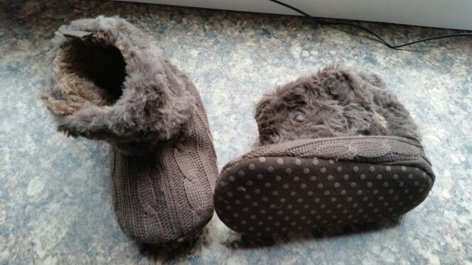 Infant Baby Crochet/Knit Boots Booties Toddler Girl Winter Snow Crib Shoes