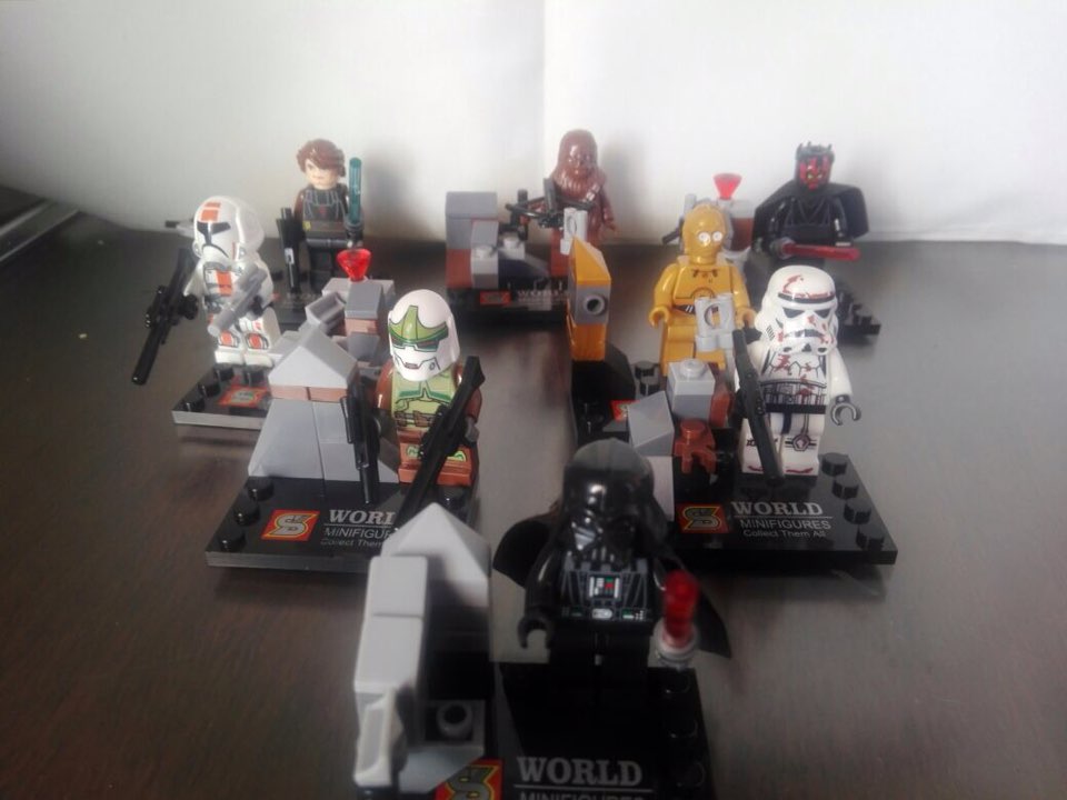 Star Wars Minifigures The Force Awakens Clone Storm Trooper Yoda Darth Vader Building Blocks Brick Compatible With Legoes