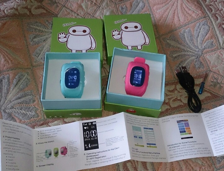 HQ Anti Lost GPS Tracker Watch For Kids SOS Emergency GSM Smart Mobile Phone App For IOS & Android Smartwatch Wristband Alarm