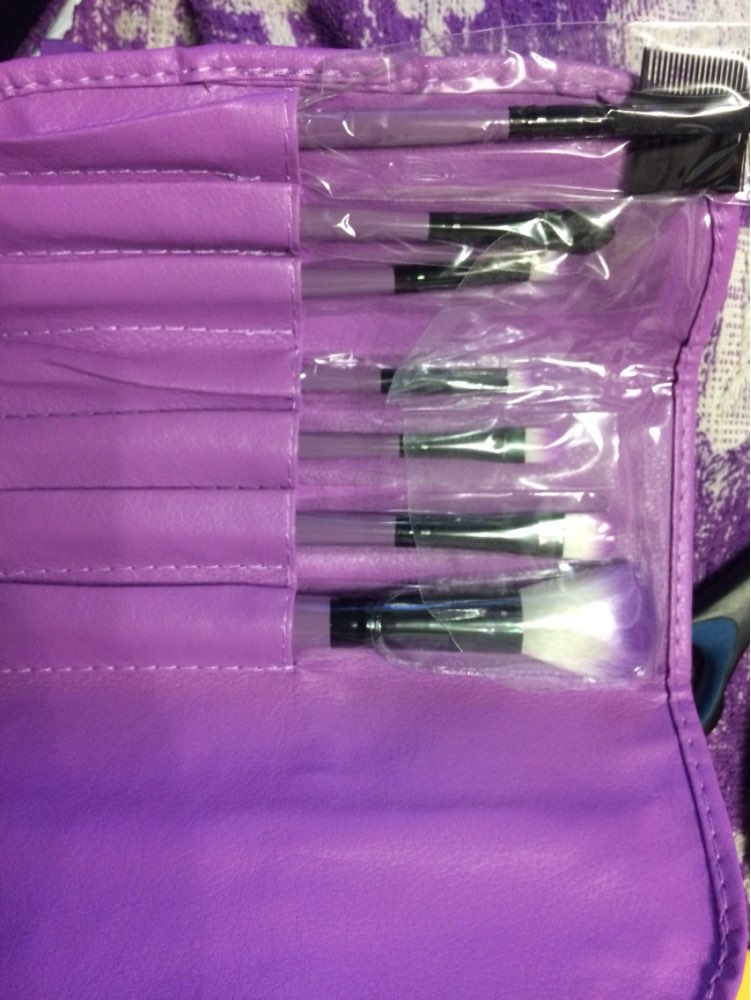 Professional 7 PCS Makeup Brushes Set Tools Make-up Toiletry Kit Wool Brand Make Up Brush Set Case Cosmetic Foundation Brush