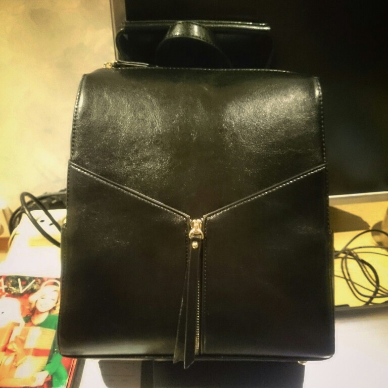 women black leather backpack female fashion office bag ladies work bags stylish backpacks for teenage girls mochilas femininas