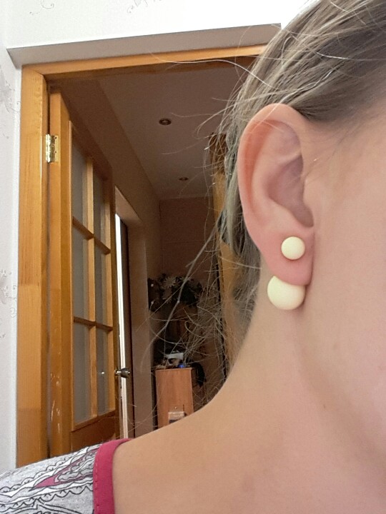 5pair/lot 2016 Fashion Jewelry Women Earrings Double Sided Matte Ball Simulated Pearl Stud Earrings For Women Set Girl Colorful