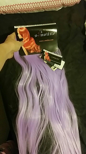 26" (66cm) 170g Straight 8pcs/set Full Head Clip in Hair extensions Color Hair Blue Purple Pink Blonde Brown Gray Synthetic Hair