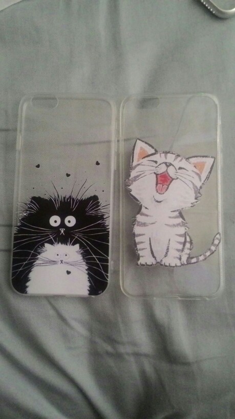 Fundas Mobile Phone Bags Case Cover for iphone 6 6S 4.7" Soft Slim TPU Transparent Soft Cute Animal Cat Owl Rabbit Printed Style
