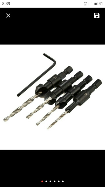 4pcs/set Carpentry Countersink Drill Bit Set Woodworking Tools #6 #10 #13 #16 Wood Drilling