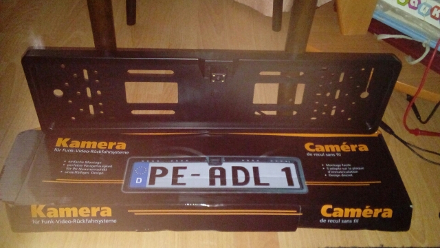 Wireless EU Number Plate Frame Reverse Camera with LED Light Night Vison Cam+Free Gifts