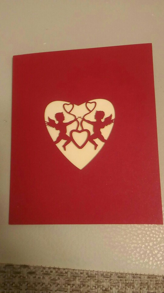 3D Pop Up Birthday Greeting Postcards Gift Cards Custom Laser Cut Heart Blank Vintage Invitation Mariage Love Letters Messages