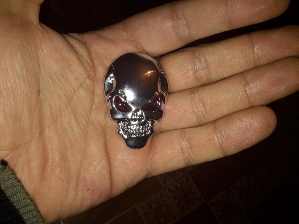 DSYCAR 3D Cool Metal Skull Car Sticker Logo Car Styling Bike Motorcycle Truck Metal Badge Emblem Tail Decal Accessories