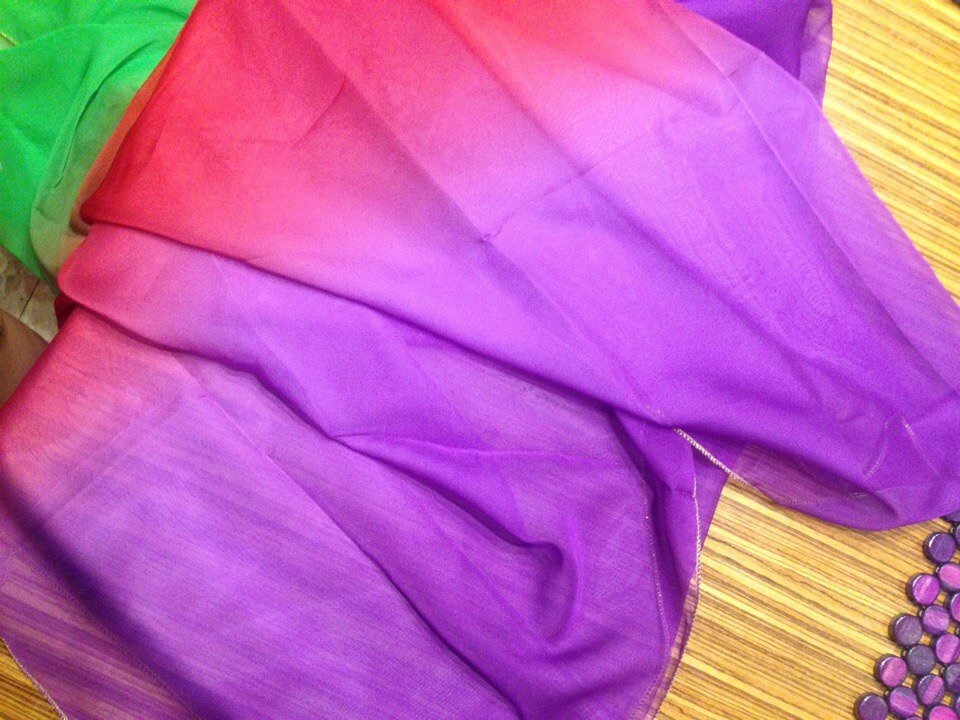 Belly Dancing Costumes chiffon yarn scarf Solid Belly Dance Veils Stage Performance Props SH98