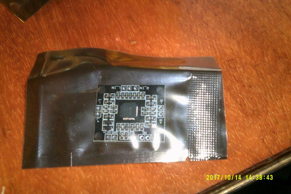 1pcs TENSTAR ROBOT PAM8610 2x15W amplifier board digital two-channel stereo power amplifier board miniature