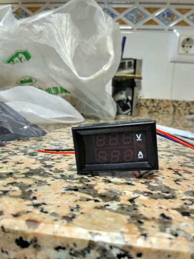 DC 100V 10A Voltmeter Ammeter Blue Red LED Amp Dual Digital Volt Meter Gauge digital voltmeter ammeter voltimetro amperimetro