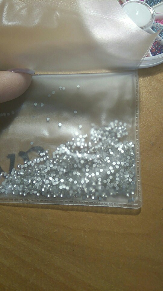 Super deal Shiny 1440PCS SS3 to ss10 non hotfix rhinestone Clear Crystal color 3D Nail Art Decorations Flatback Rhinestones