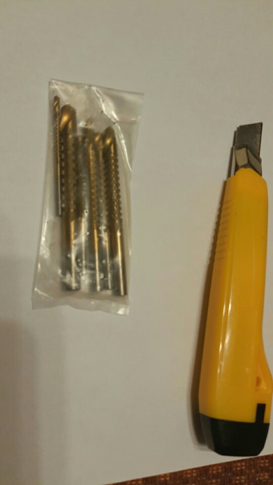 New Professional 6Pcs Titanium Coated HSS Drill & Saw Carpenter Woodworking Plastic Metal Hole Grooving