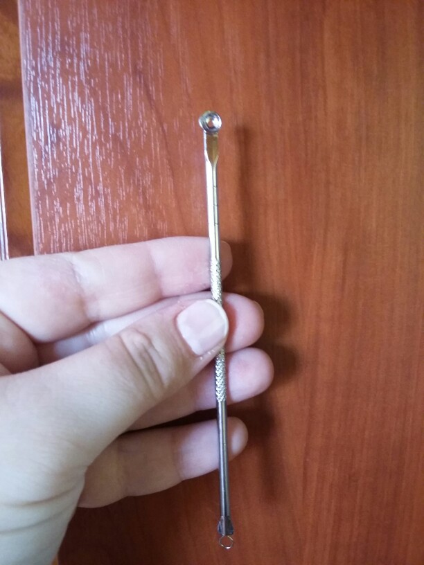 High Quality 1 pc Acne Blemish Pimple Extractor Tool Blackhead Comedone Remover Color Silver Plated HB-0020