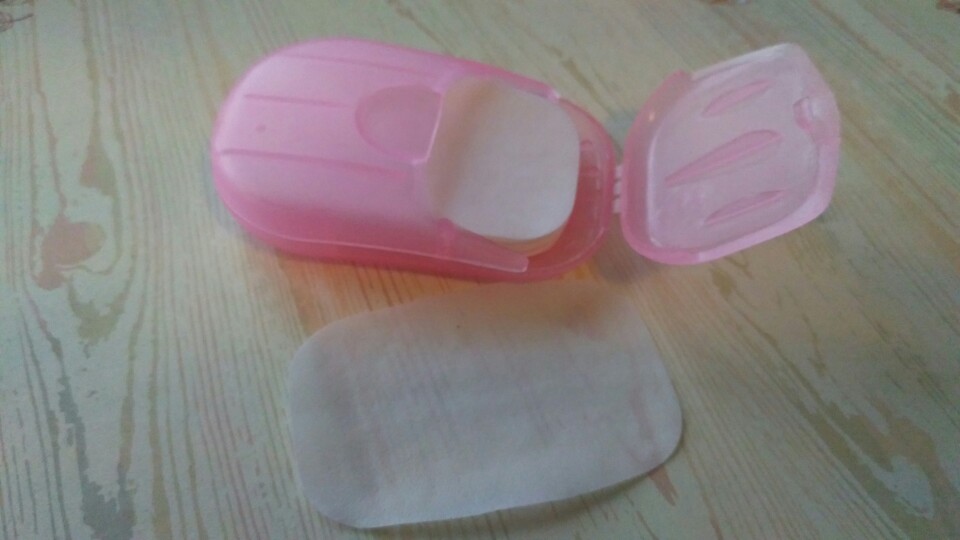Convenient Washing Hand Bath Travel Scented Slice Sheets Foaming Box Paper Soap wholesale
