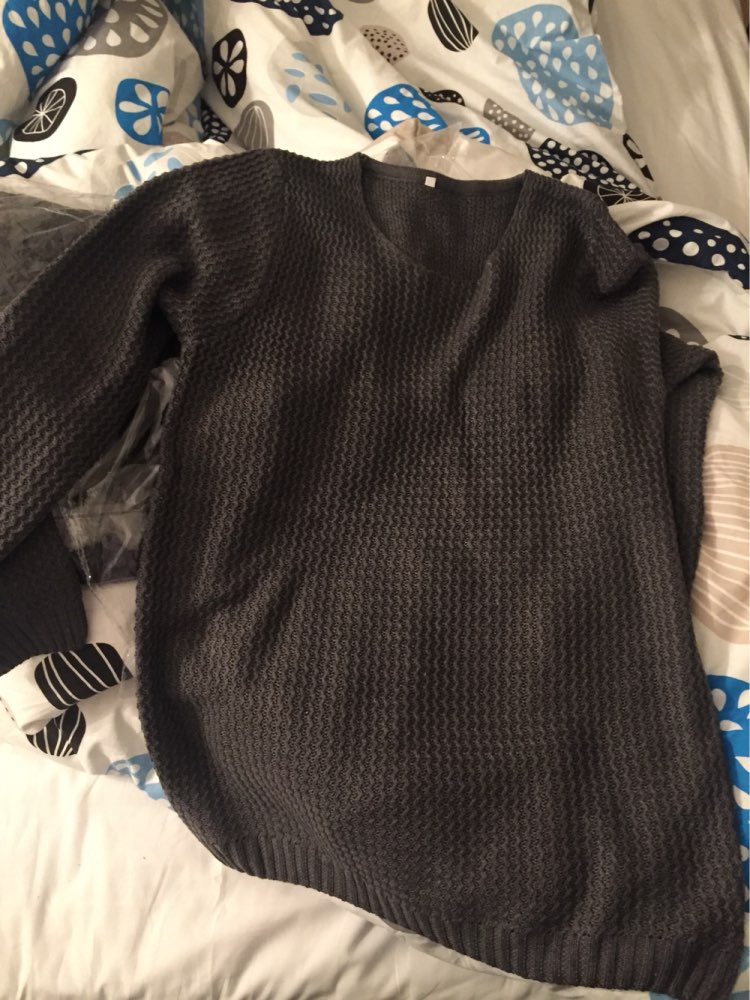 Relaxed-fit sweater pullover male winter knitting brand long sleeve with v-neck fitted sweater jersey size M-XXL