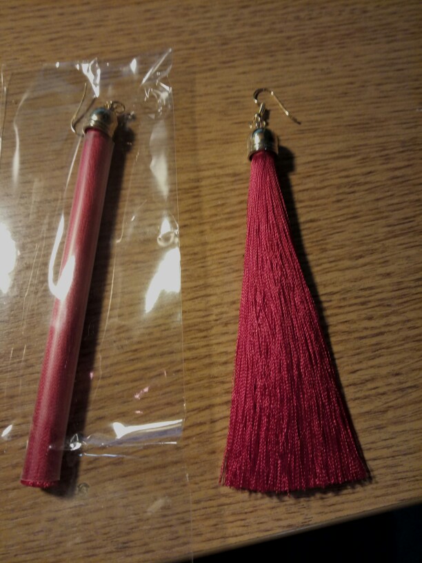 Mecresh 5 Colors Fiber Tassel Long Drop Earrings for Bridal Women Gold Plated Brush Bohemia Fashion Wedding Party Jewelry EH422