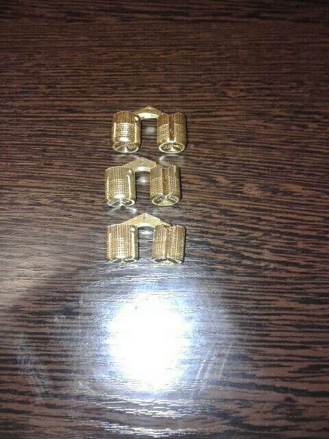 Brand NED 4PCS 14mm Copper Barrel Hinges Cylindrical  Hidden Cabinet Concealed Invisible Brass Hinges For Door Cabinet Etc