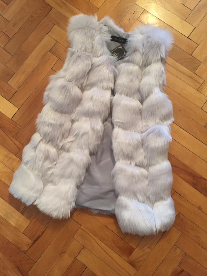 2016 New Women Winter Sleeveless Faux Fox Fur Leather Thick Coat Outerwear Vest Plus Size Padded Jacket Overcoat Parka Q1778