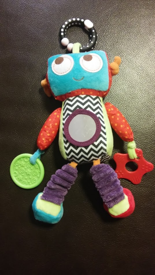 Sozzy Baby Plush Mobile Musical Rattle Toys Robot Style Baby Handing Toys for Newborn 0-12 month Early Educational Toys Doll