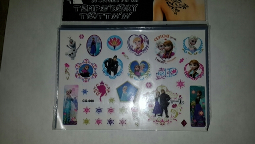 Froze Elsa Anna Temporary Tattoo Stickers Kids 17*10cm Waterproof Princess Stickers Tatoo For Children prince FREE SHIPPING