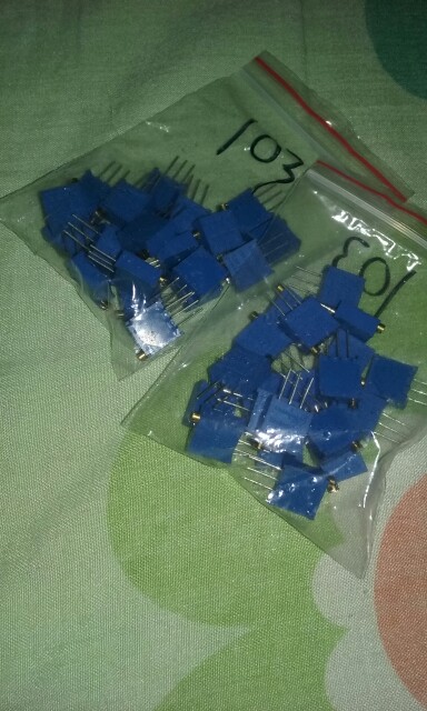 20pcs    3296W-103    10K  3296W-1-103LF  Adjustable precision potentiometer   Free shipping