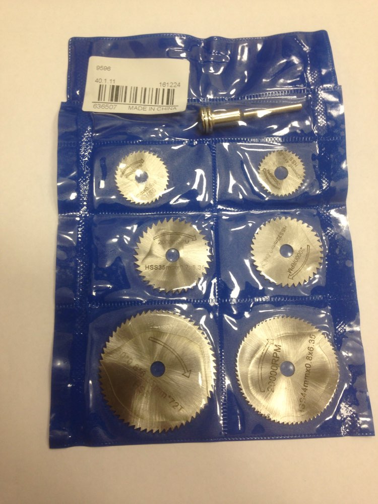 2015 New 7Pcs HSS Rotary Tools Circular Saw Blades Cutting Discs Mandrel Cutoff Cutter Power tools multitool Christmas  Gift