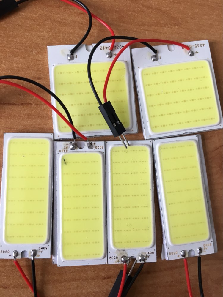 1pc Car COB T10 + Festoon Dome Panel Light 18 chips/24 chips/36 chips/48 chips Car LED Reading light #CA5081