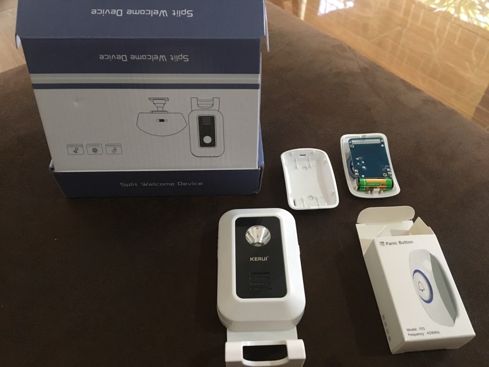 KERUI Wireless Shop Store Welcome Door Entry Chime Smart Doorbell With Button Curtains Infrared Motion Detector Door Alarm