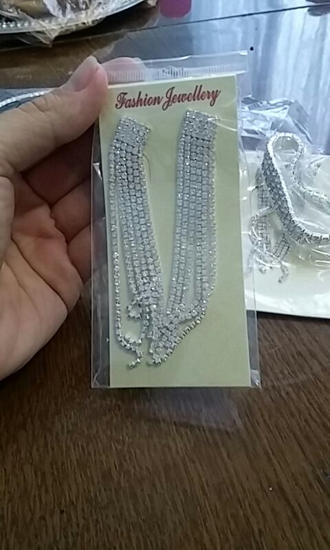 Mecresh Silver/Gold Plated Tassel Crystal Bridal Long Earrings for Women Wedding Jewelry boucle d'oreille femme EH424