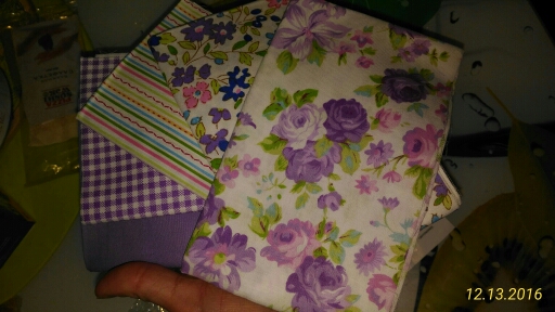 100% Tissus Cotton Fabric Telas Patchwork Fabric Fat Quarter Bundles Fabric For Sewing DIY Crafts Purple Color 40*50cm 5pcs/lot