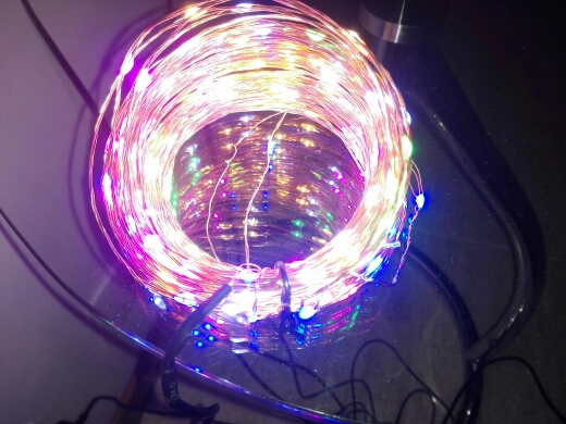 High Quanlity 20M 66ft  200 Leds Copper Wire LED String Light Starry Lights  Includes Power Adapter (US,EU Plug)