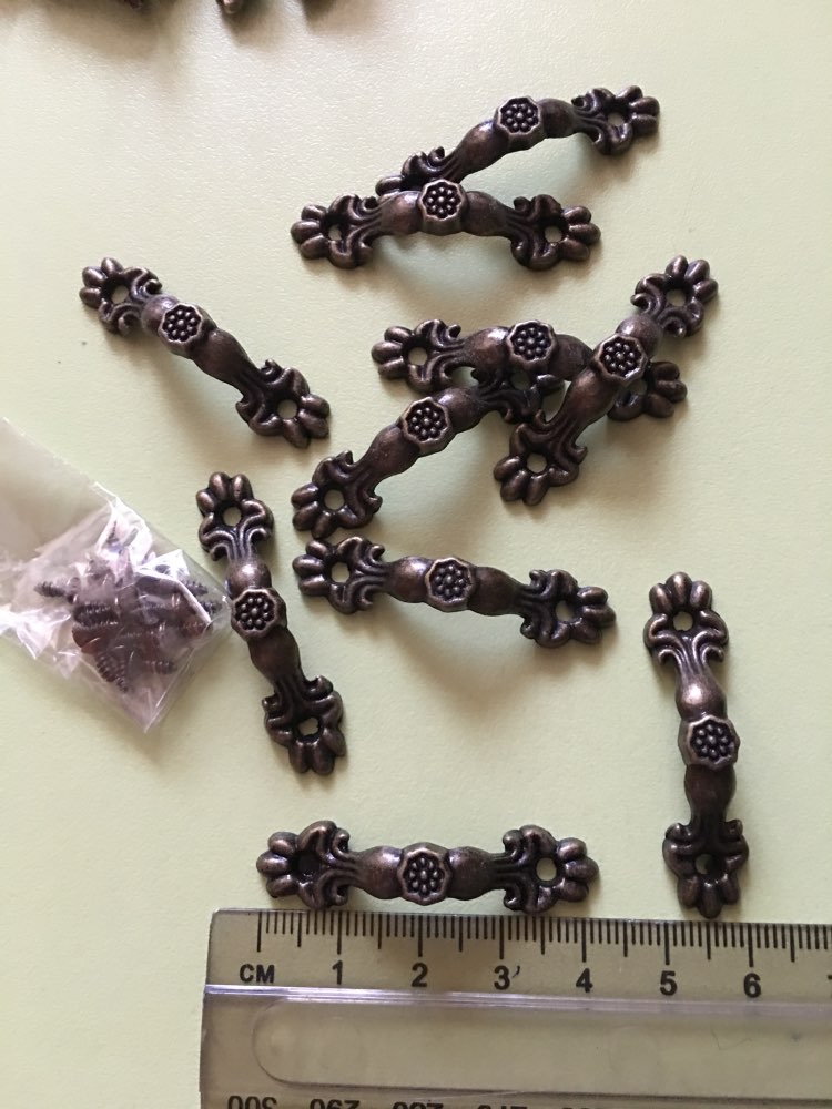 Excellent Value 10PCs Box Handle Knobs Arch Tracery Bronze Tone 4.3cmx1cm Furniture Hardware Woodworking Decoration