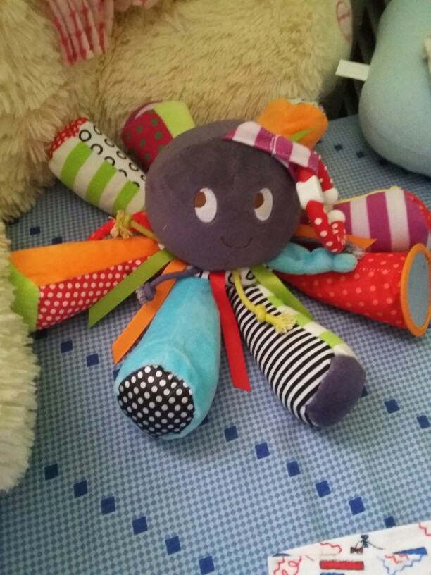 baby rattles  Octopus Toys bed hanging Bell for BB magic mirror infant doll teether educational toys christmas gift