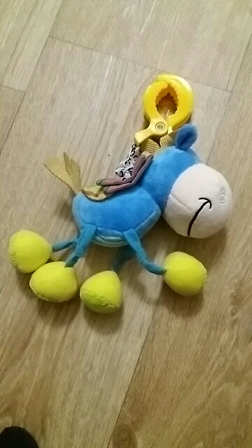 Baby Toys 0-12 Months Children's Toys Rustling Baby rattles Toys For babies Donkey Animal Clip Pull and Back Rattles