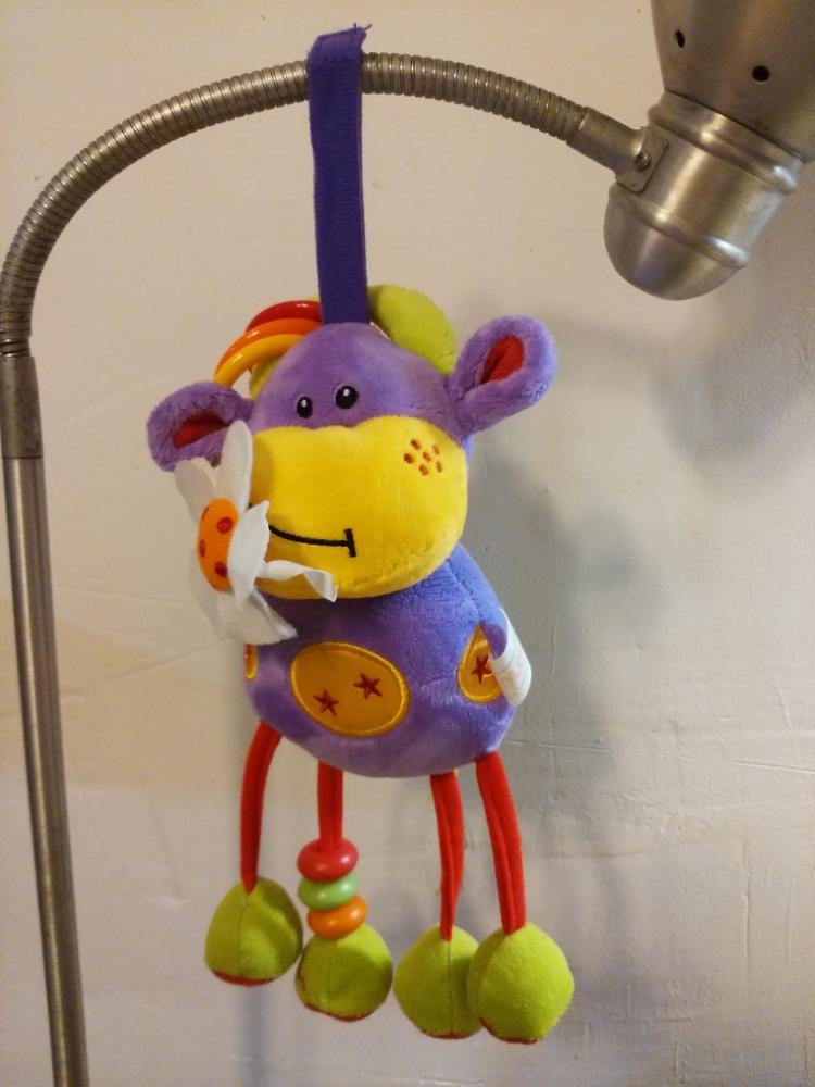 baby bed hanging calf giraffe 25CM height rattles bell ring stroller designer rattle toys
