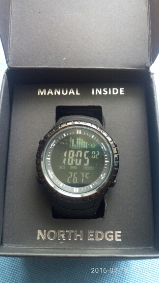 Digital-watch Men watches outdoor digital watch clock fishing altimeter barometer thermometer altitude climbing hiking hours