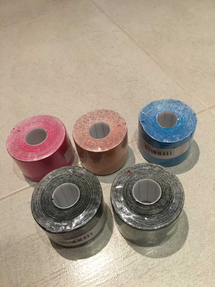 Muscle Tape 5cm x 5m Sports Tape Kinesiology Tape Cotton Elastic Adhesive Muscle Bandage Care Physio Strain Injury Support