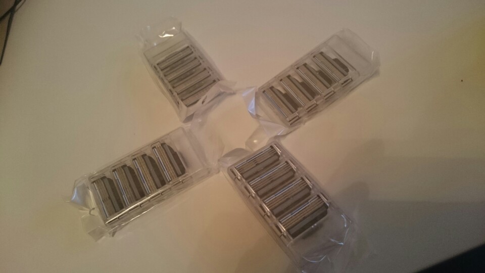 [ 16pcs/pack ] wholesale Men's Razor Blades High Quality shaving razor blades for Mache 3 for Standard for RU&Eu US