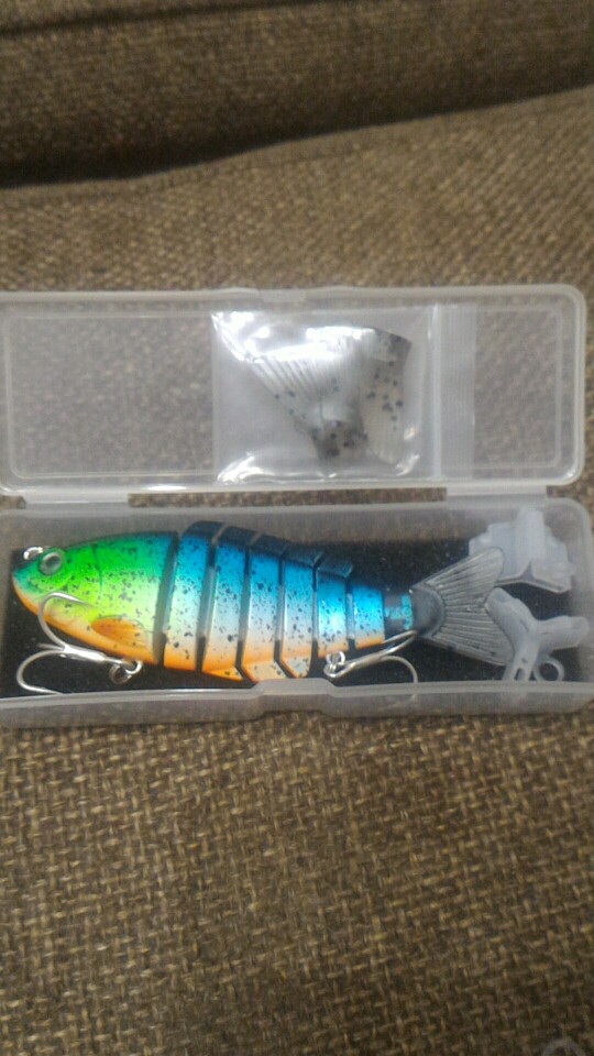 Mr.Charles CMCS 056  fishing lures   75.5mm/20g singking quality professional 7 Segment Swimbait Crankbait Hard Bait